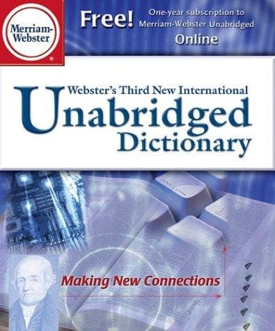 Tapa de Webster's third new international dictionary