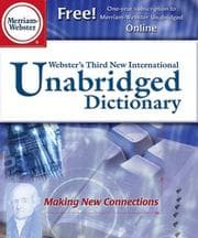 Tapa de Webster's third new international dictionary