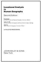 Tapa de Locational analysis in human geography