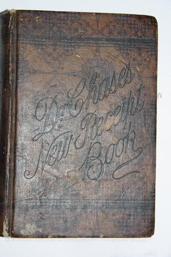 Tapa de Dr. Chase's new receipt book