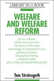 Tapa de Welfare and welfare reform