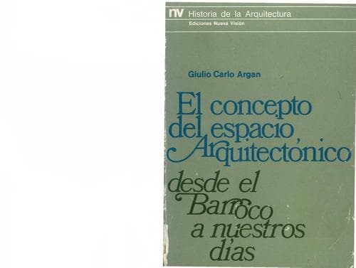Tapa de El Concepto del Espacio Arquitectónico