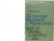 Tapa de El Concepto del Espacio Arquitectónico
