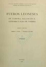 Tapa de Fueros leoneses de Zamora, Salamanca, Ledesma y Alba de Tormes