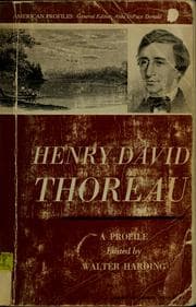 Tapa de Henry David Thoreau; a profile