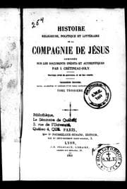 Tapa de Histoire religieuse, politique et littéraire de la Compagnie de Jésus