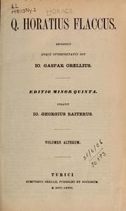Tapa de Q. Horatius Flaccus