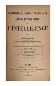 Tapa de L'étude expérimentale de l'intelligence