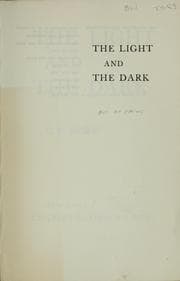 Tapa de The light and the dark