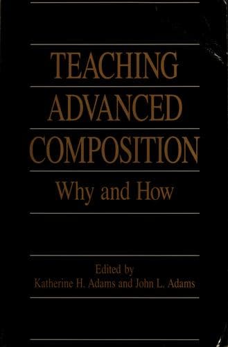 Tapa de Teaching advanced composition