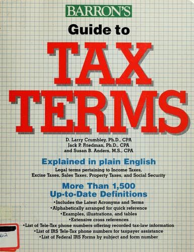 Tapa de Guide to tax terms