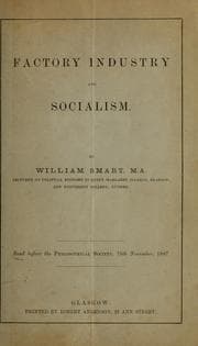Tapa de Factory industry and socialism