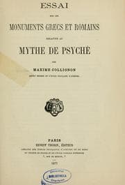 Tapa de Essai sur les monuments grecs et romains relatifs au mythe de Psyché
