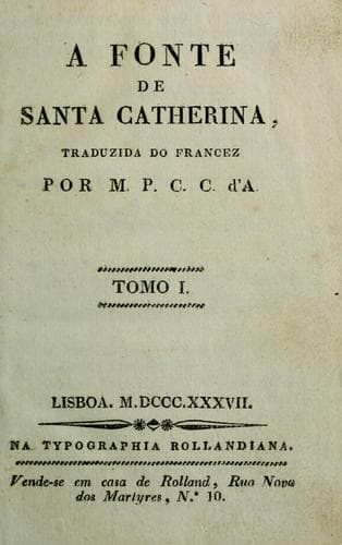 Tapa de A fonte de Santa Catherina