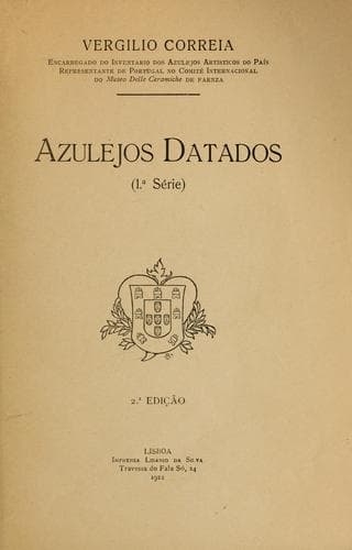 Tapa de Azulejos datados