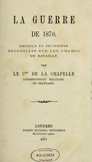 Tapa de La Guerre de 1870