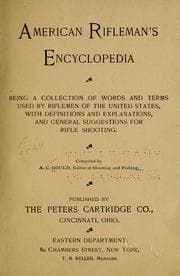 Tapa de American rifleman's enclycopedia