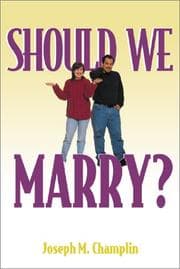 Tapa de Should We Marry?