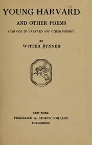 Tapa de Young Harvard, and other poems