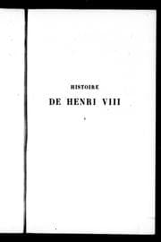 Tapa de Histoire de Henri VIII et du schisme d'Angleterre
