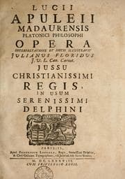 Tapa de Opera interpretatione et notis illustravit Julianus Floridus ... jussu christianissimi regis, in usum serenissimi Delphini