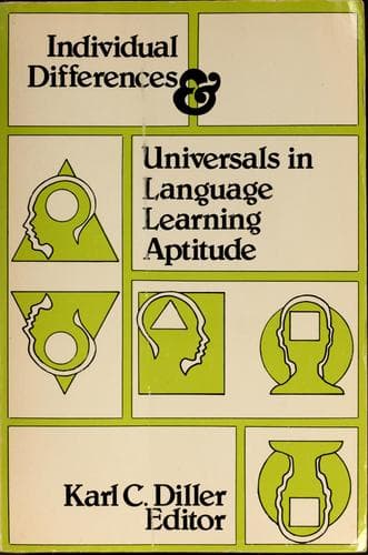 Tapa de Individual differences & universals in language learning aptitude