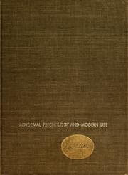 Tapa de Abnormal psychology and modern life