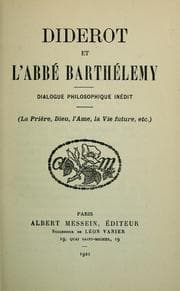 Tapa de Diderot et l'abbé Barthélémy