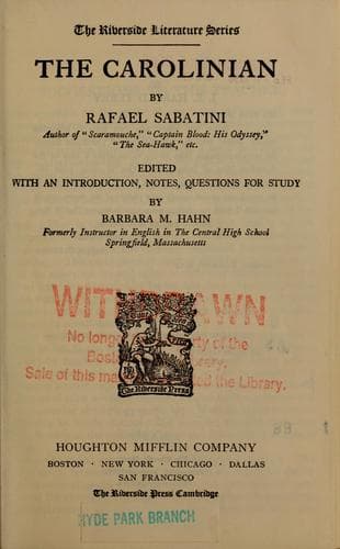 Tapa de The Carolinian
