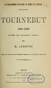 Tapa de Tournebut, 1804-1809