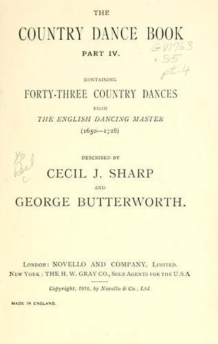 Tapa de The country dance book ...