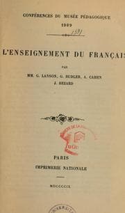 Tapa de L'Enseignement du français