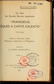 Tapa de Franciscus, esques a capite galeato, 1753-1814, un initié des société secrètes supérieures