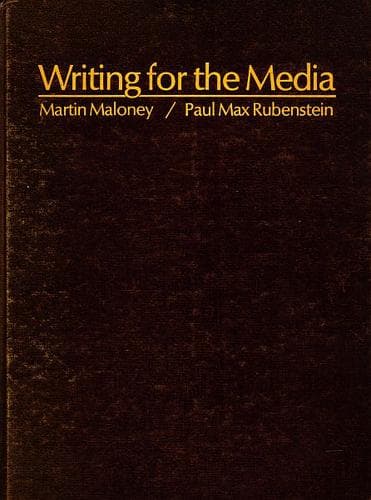 Tapa de Writing for the media