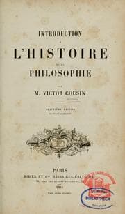 Tapa de Introduction à l'histoire de la philosophie