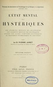 Tapa de L'état mental des hystériques