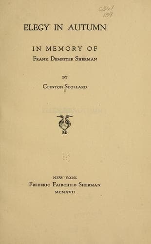Tapa de Elegy in autumn