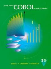 Tapa de Structured Cobol Programming (Shelly Cashman Series)