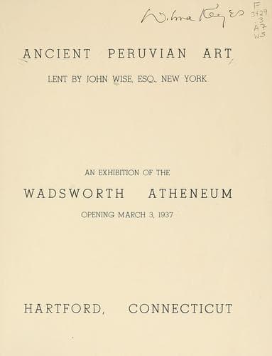 Tapa de Ancient Peruvian art