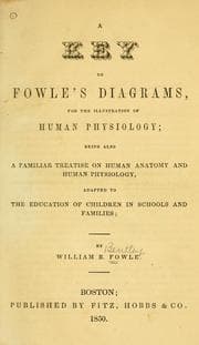 Tapa de A key to Fowle's diagrams for the illustration of human physiology