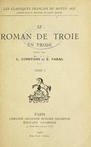 Tapa de Le Roman de Troie en prose