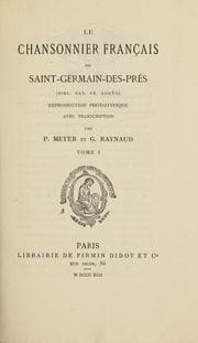 Tapa de Le chansonnier français de Saint-Germain-des-Prés (Bibl. nat. fr. 20050)