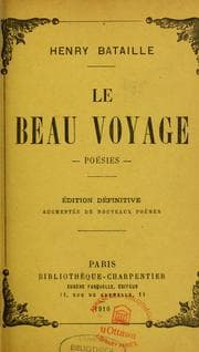 Tapa de Le beau voyage