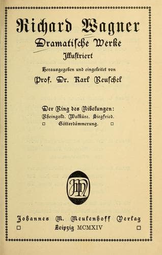 Tapa de Dramatische Werke