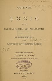 Tapa de Outlines of logic and of Encyclopædia of philosophy