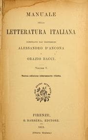 Tapa de Manuale della letteratura italiana