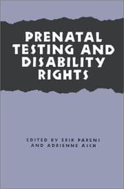 Tapa de Prenatal testing and disability rights