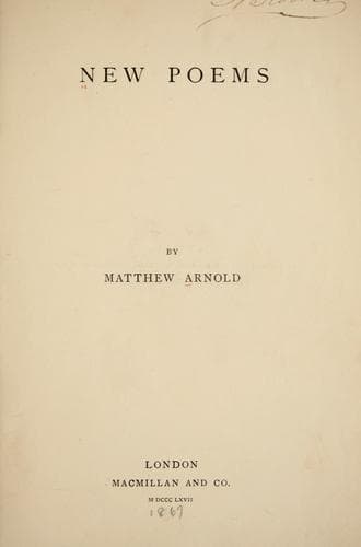 Tapa de New poems