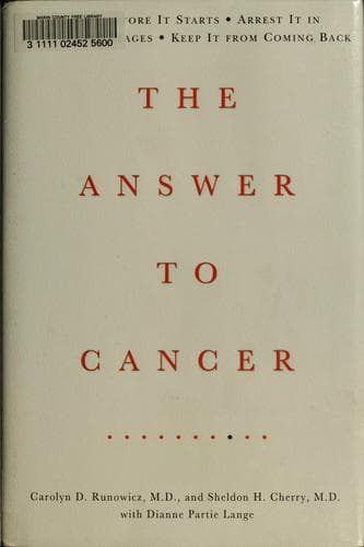 Tapa de The answer to cancer