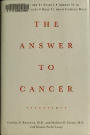 Tapa de The answer to cancer